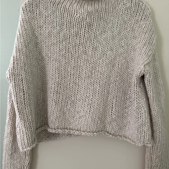 Free People Cream Turtleneck Sweater - Picture 3 of 3